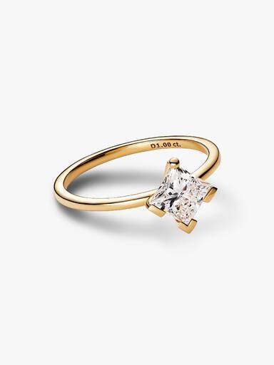 FINAL SALE - Pandora Nova 14k Gold Lab-grown Diamond Ring
