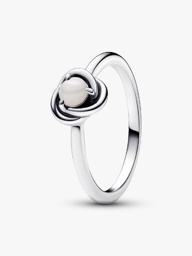 June Birthstone Eternity Circle Ring