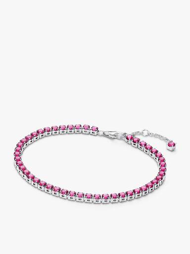 Sparkling Pink Tennis Jewelry Set