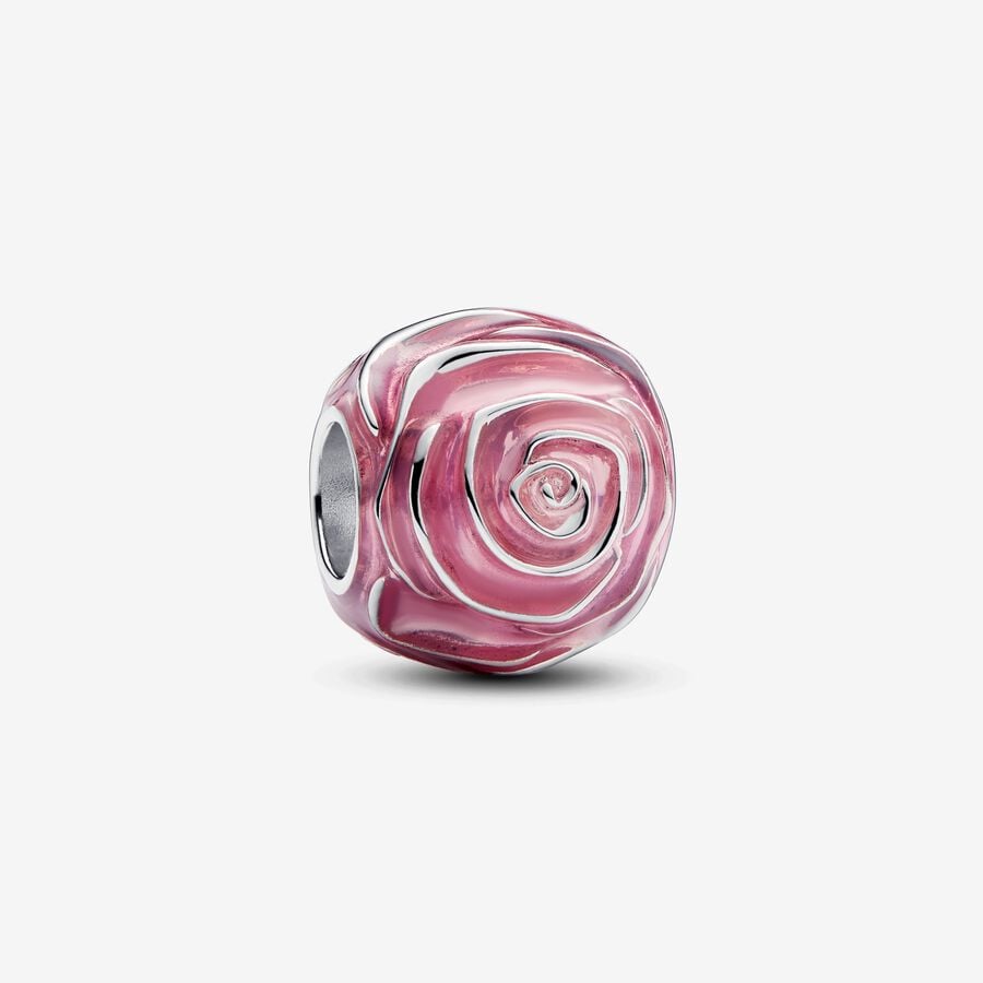 Pink Rose in Bloom Charm image number 0