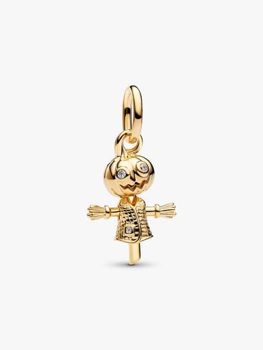 Pumpkin Scarecrow Dangle Charm