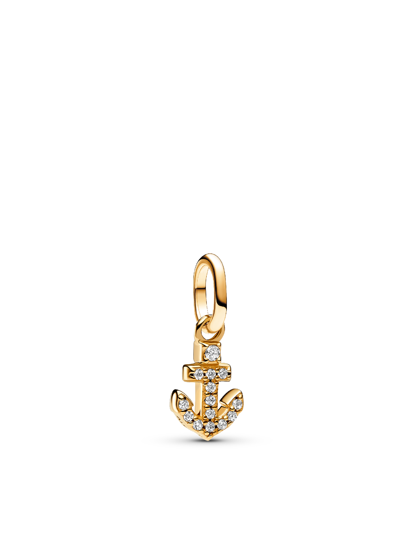 Женский шарм Pandora Anchor Mini Dangle Charm, цвет: Позолоченный — фото 1