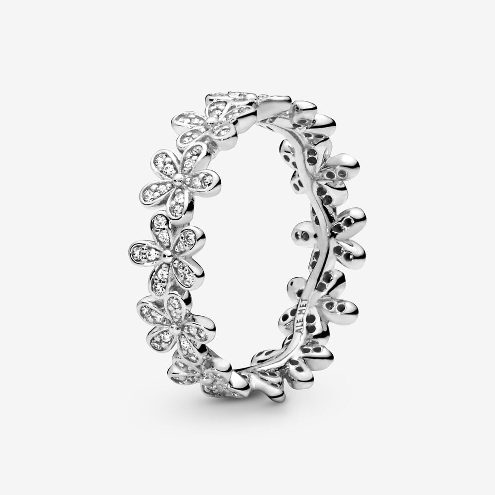 Dazzling Daisy Meadow Stackable Ring with Clear CZ | Pandora US
