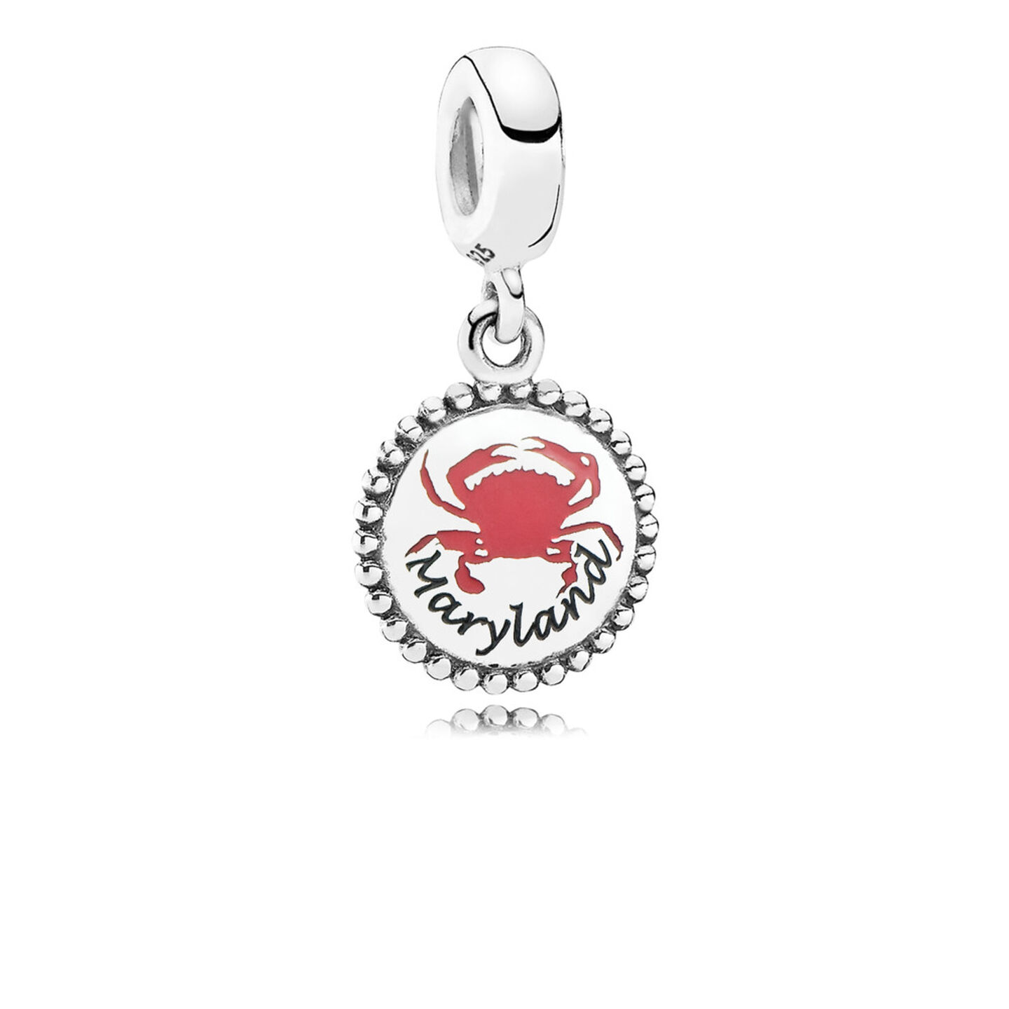 Женский шарм Pandora Maryland Crab Dangle Charm, цвет: Серебро — фото 2