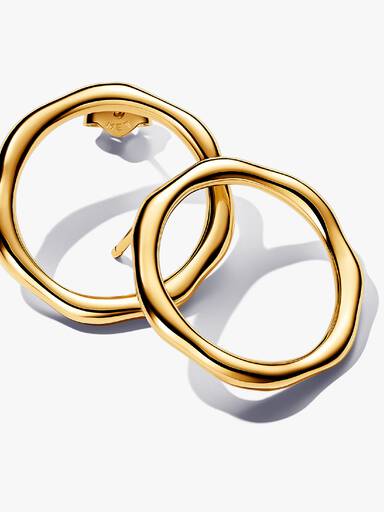 FINAL SALE - Organically Shaped Circle Stud Earrings