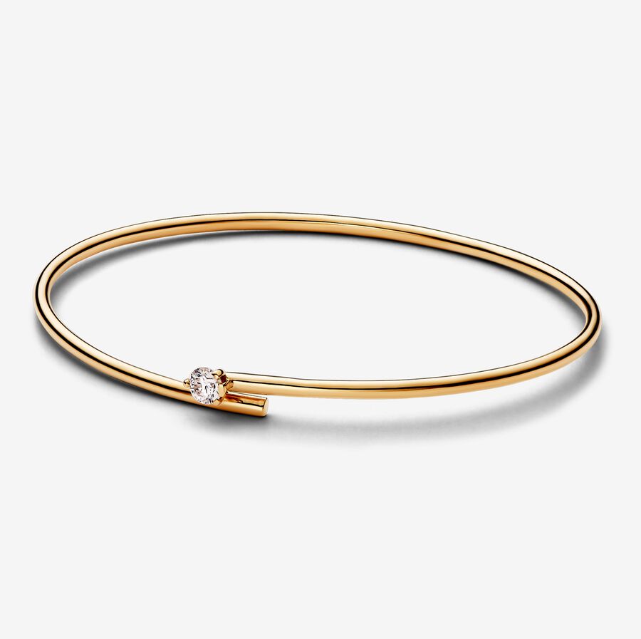 Pandora 14K Gold Bangle Bracelet