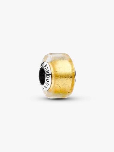 FINAL SALE - Golden Mini Murano Glass Charm