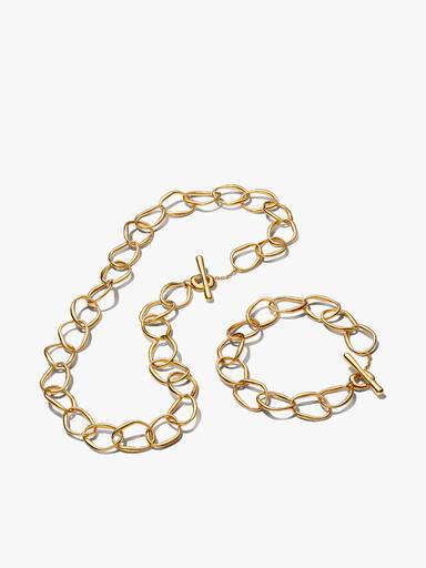 Organically Shaped Link Jewelry Set