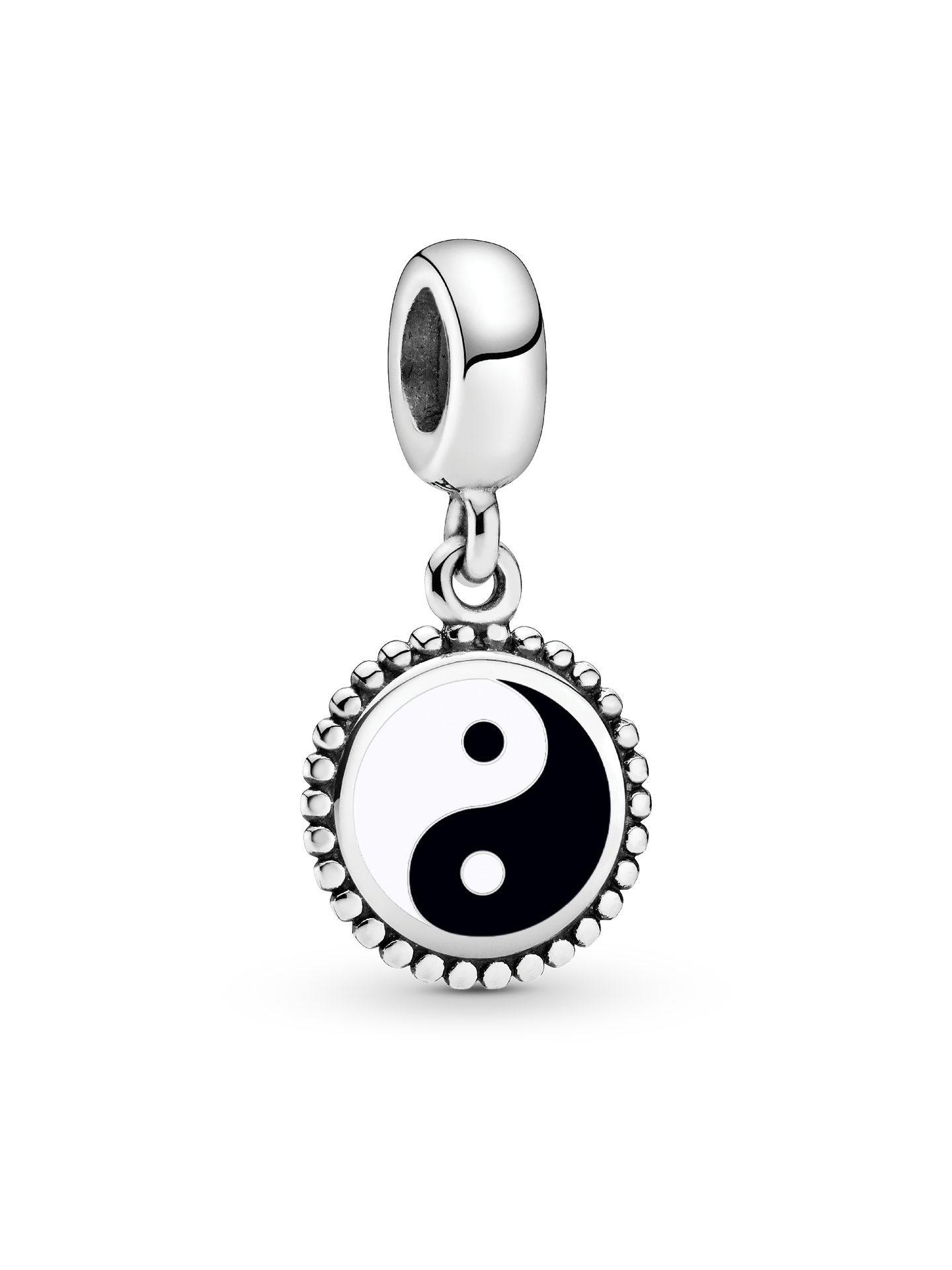 Женский шарм Pandora Ying Yang Dangle Charm, цвет: Серебро — фото 1