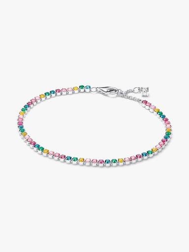 Rainbow Tennis Bracelet