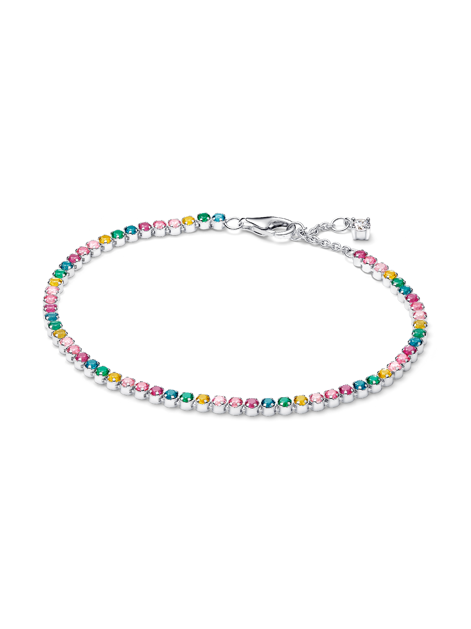 Rainbow Tennis Bracelet | Sterling silver | Pandora US