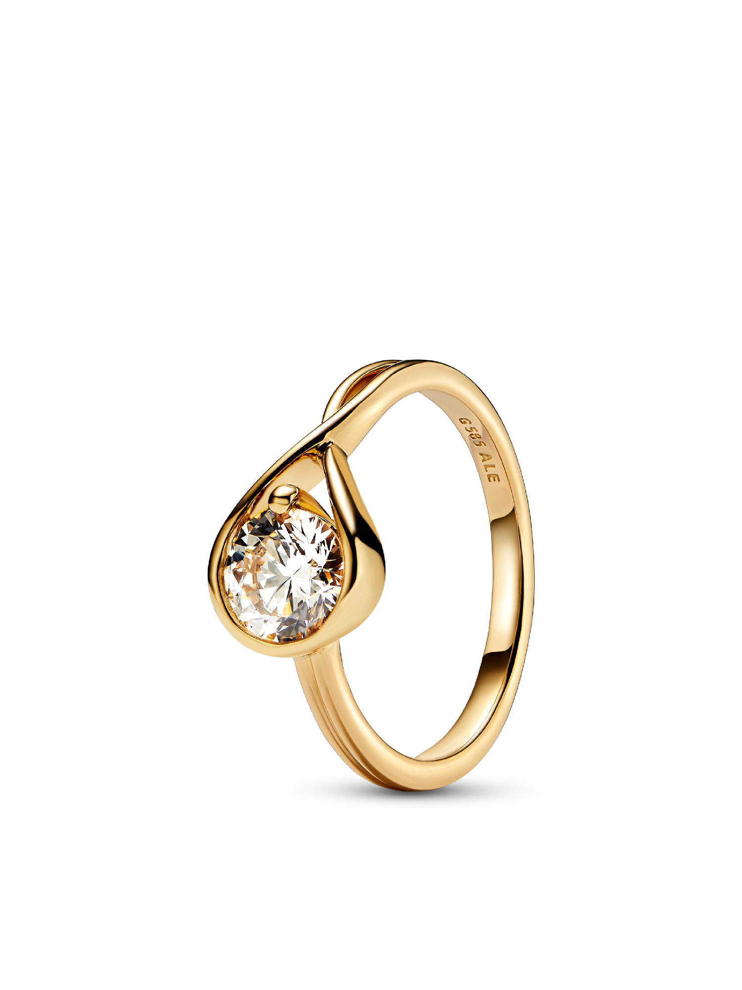 FINAL SALE - Pandora Infinite 14k Gold Lab-grown Diamond Ring