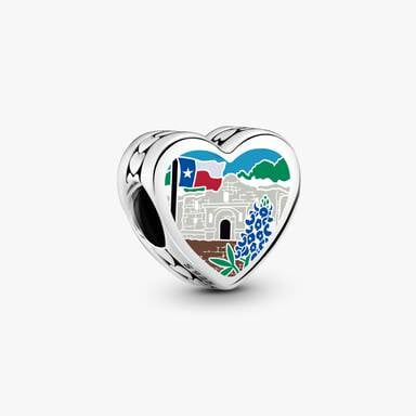 Texas Blue Bonnet Flag Charm