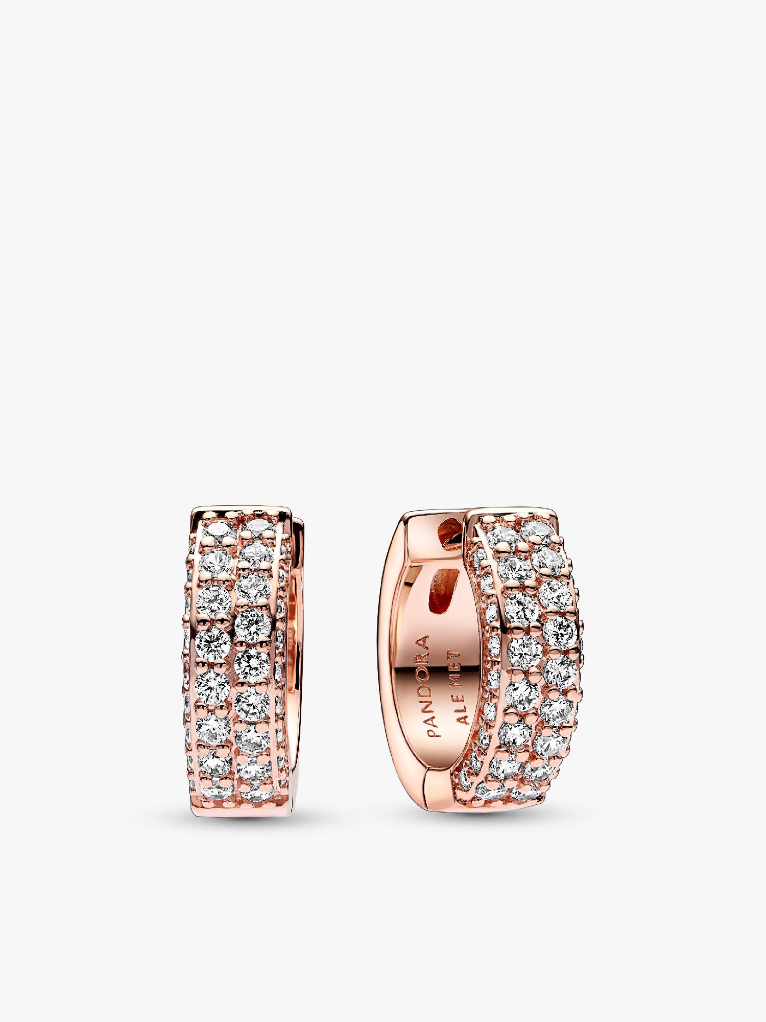 Pandora Timeless Pavé Double-row Hoop Earrings