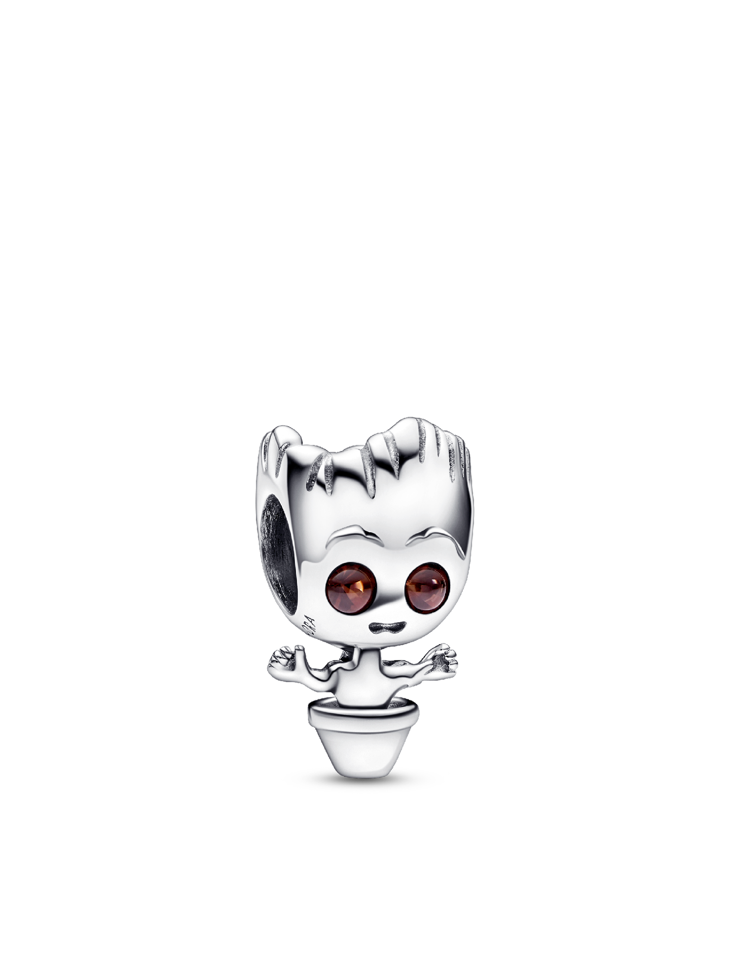 Женский шарм Pandora Marvel Guardians of the Galaxy Dancing Groot Charm, цвет: Серебро — фото 1
