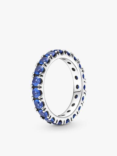Sparkling Row Eternity Ring Set