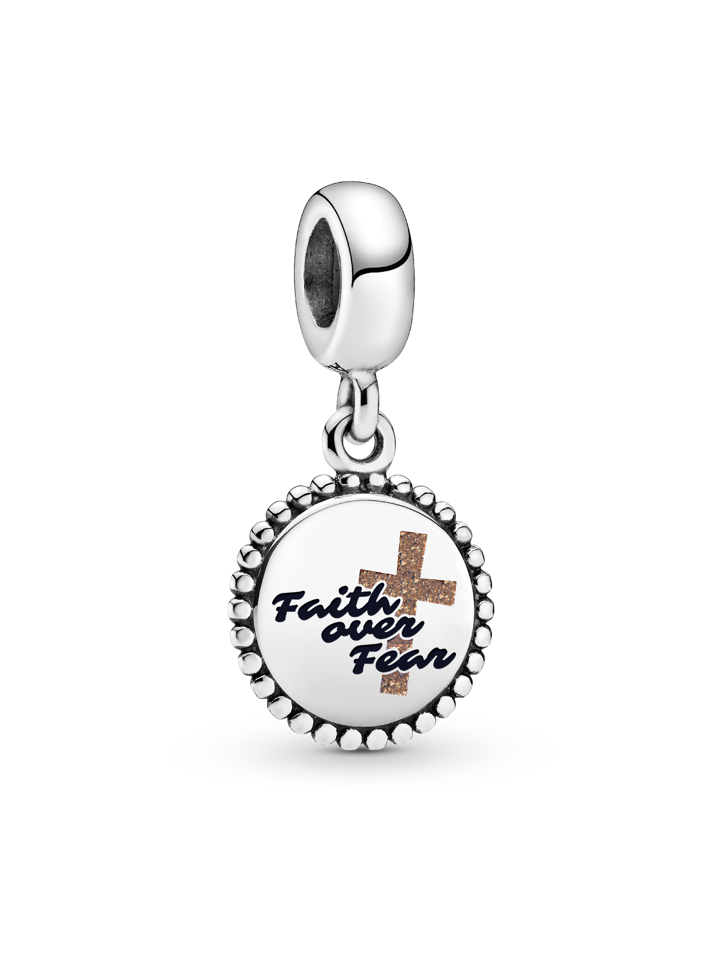 Женский шарм Pandora Faith over fear Dangle Charm, цвет: Серебро — фото 1