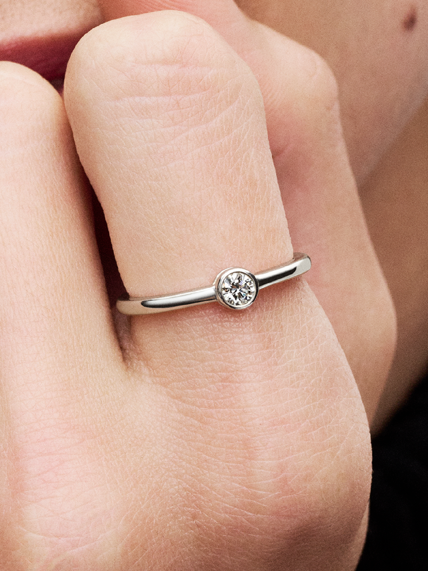 Женские кольца Pandora Era Bezel Sterling Silver Lab-grown Diamond #192894C01, цвет: Серебро — фото 3