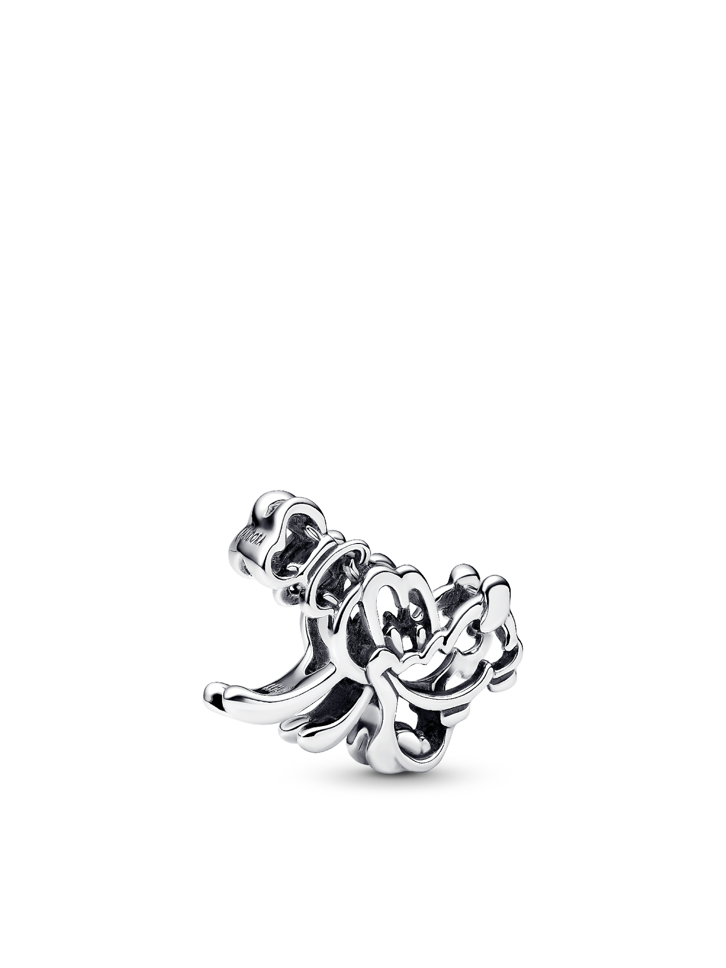 Женский шарм Pandora Disney Goofy Openwork Charm, цвет: Серебро — фото 1