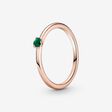 FINAL SALE - Green Solitaire Ring