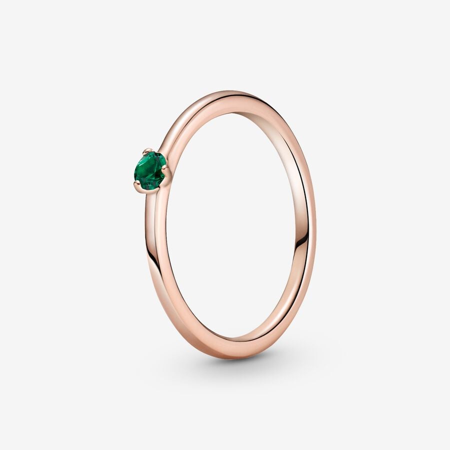 FINAL SALE - Green Solitaire Ring image number 0