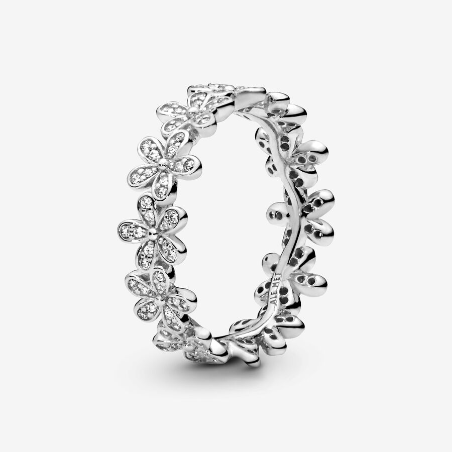 PANDORA Rose Ring, Statement Rose Petals, Clear CZ - Size 54 - American  Jewelry