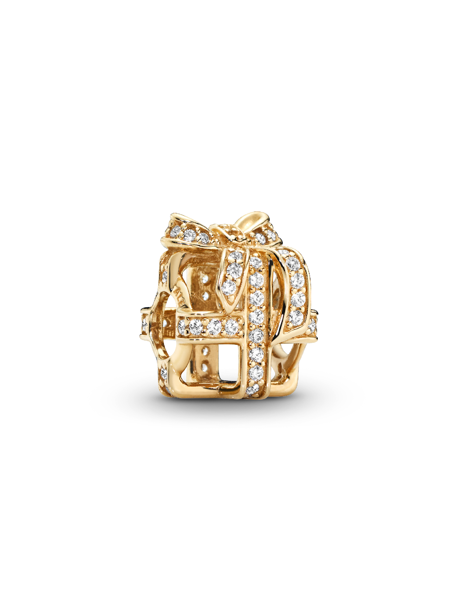 FINAL SALE - Openwork Gift Charm | Gold | Pandora US