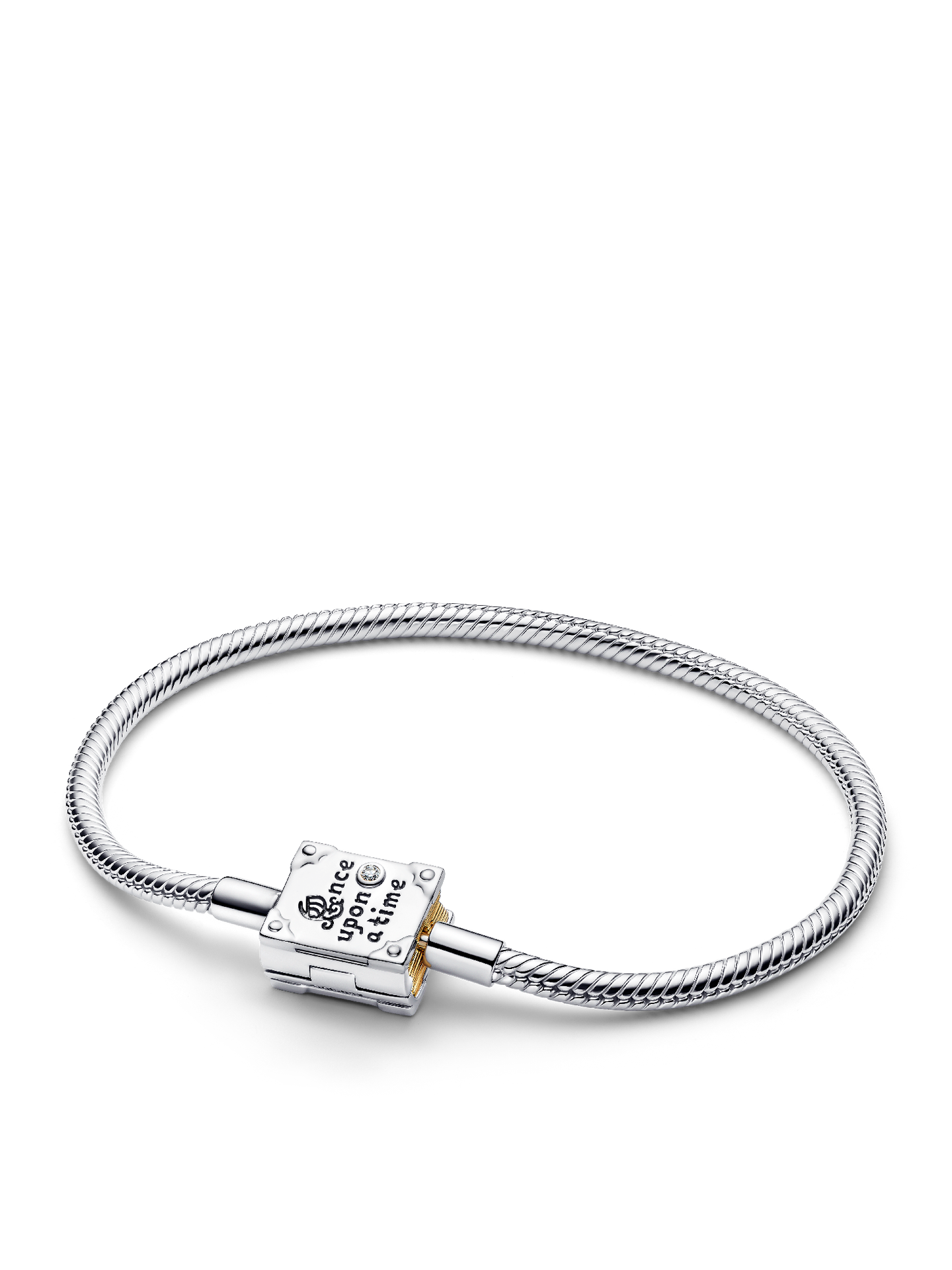 Женский браслет Pandora Disney Princess Storybook Lab-grown Diamond Snake Chain, цвет: Двухцветный — фото 1