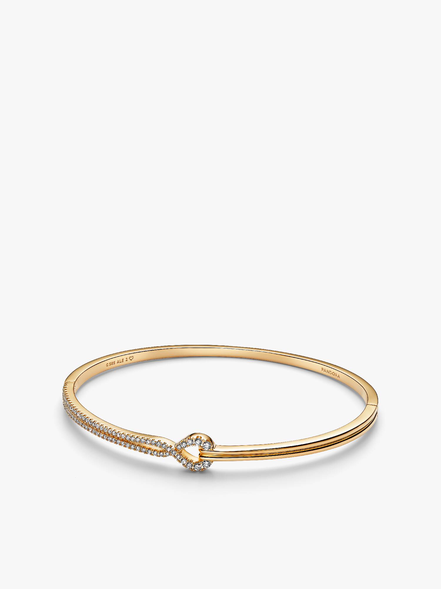 Pandora Infinite Lab-grown Diamond Pavé Double Row Bangle