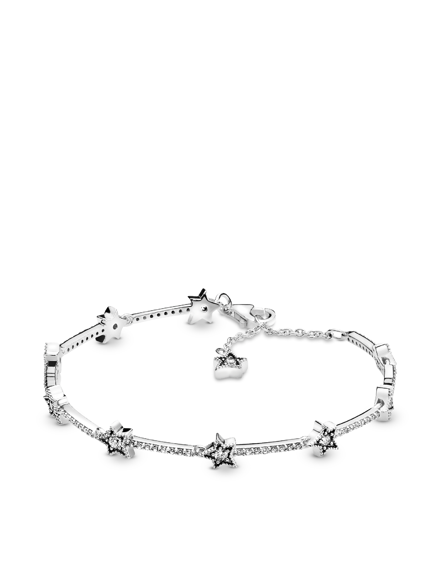 North Star Clasp Snake Chain Bracelet | Sterling silver | Pandora US