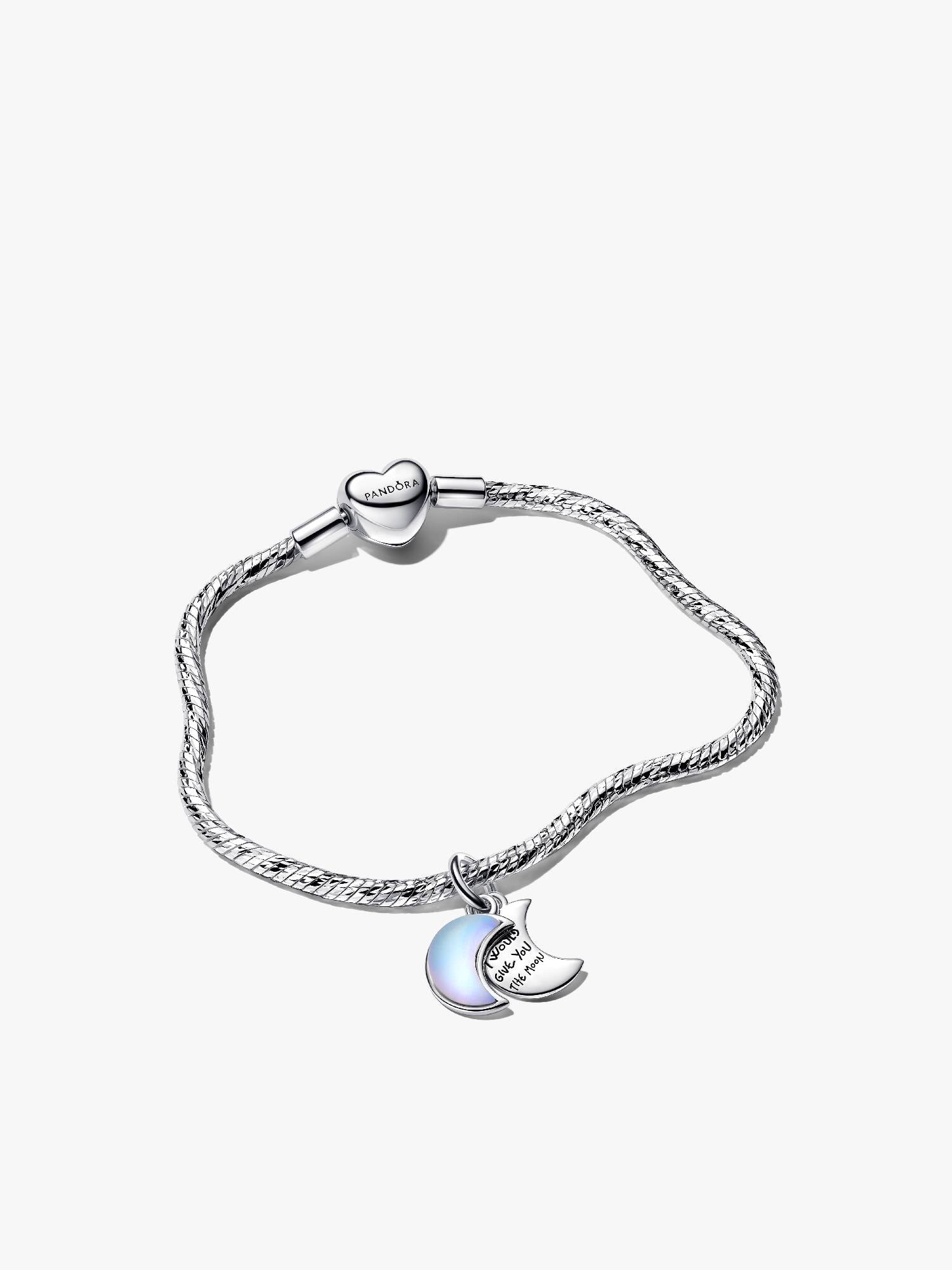 Crescent Moon Charm Bracelet Set