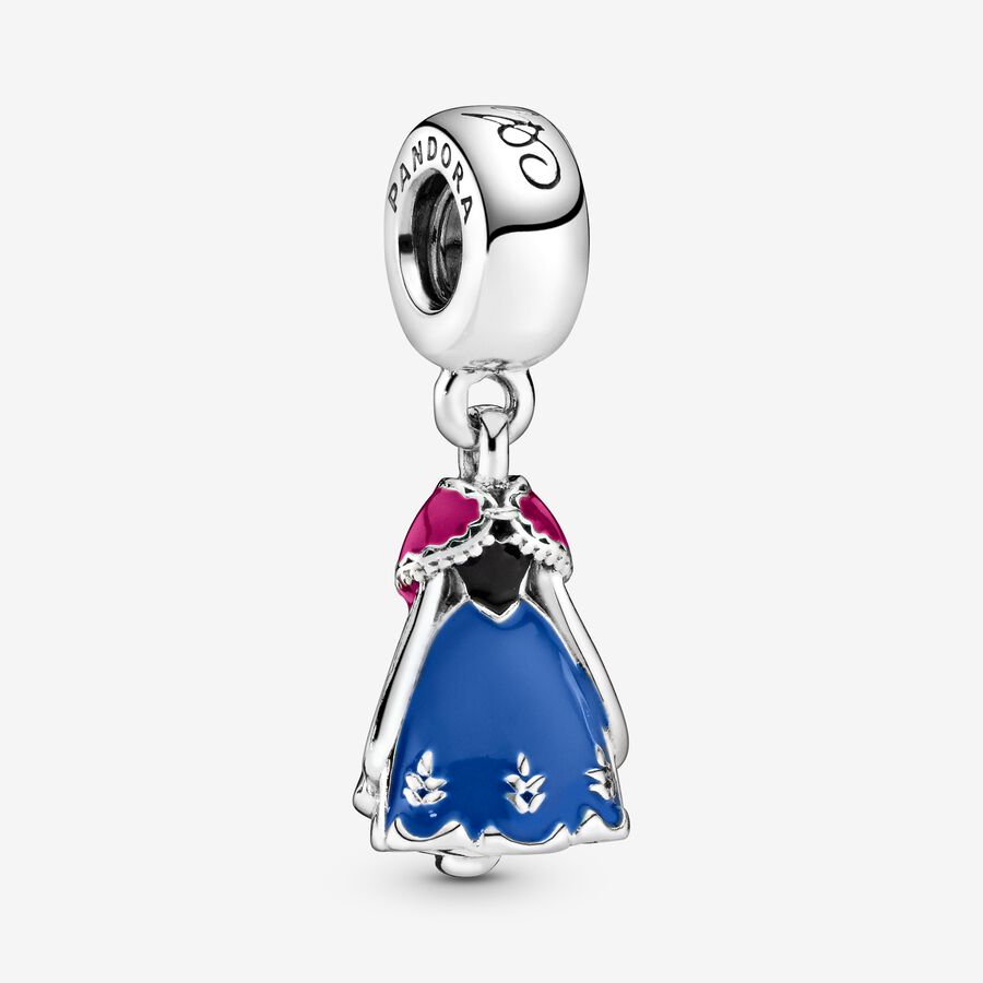 FINAL SALE - Disney Frozen Anna's Blue Dress Dangle Charm image number 0