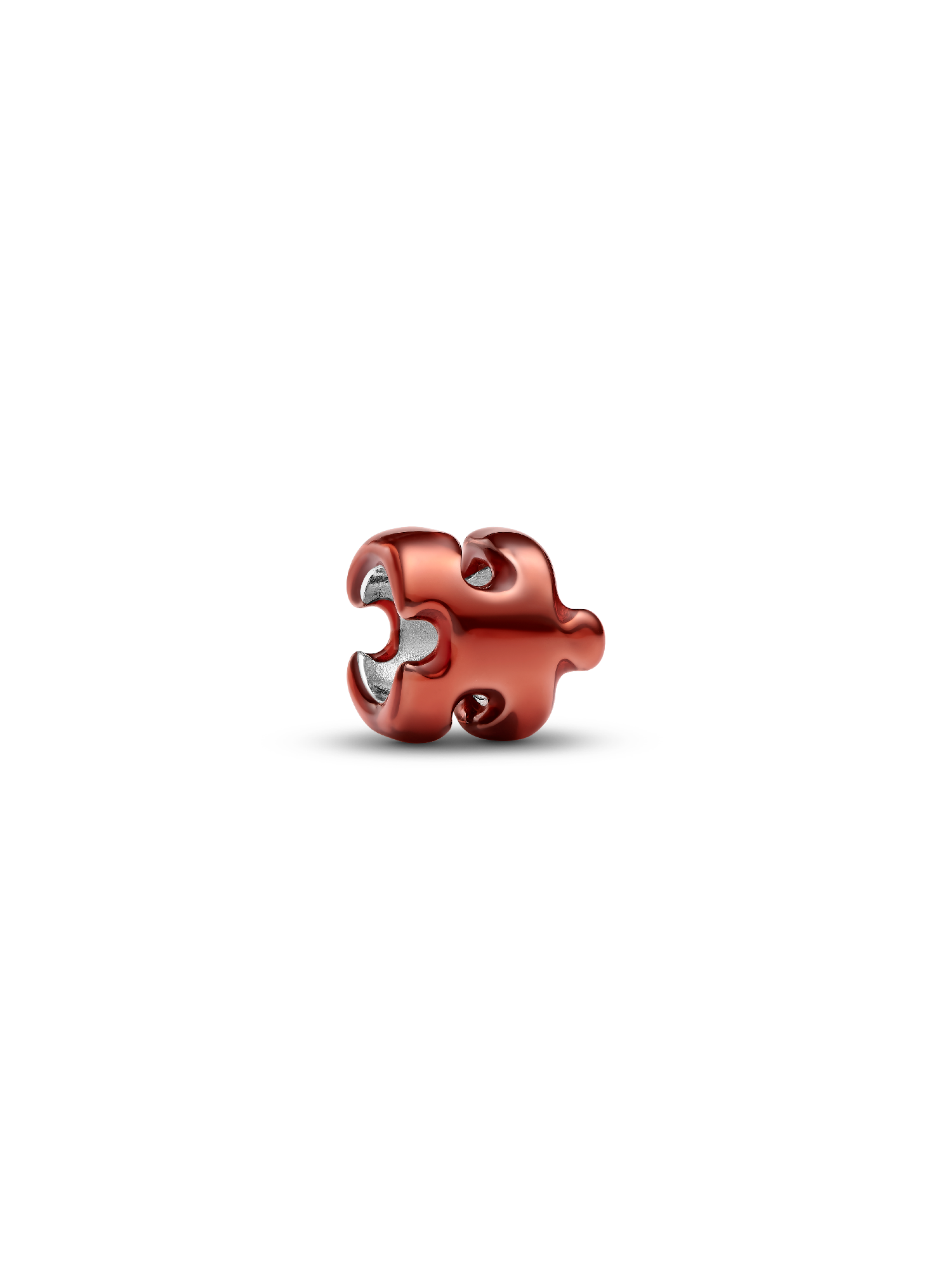 Orange Puzzle Piece Mini Charm