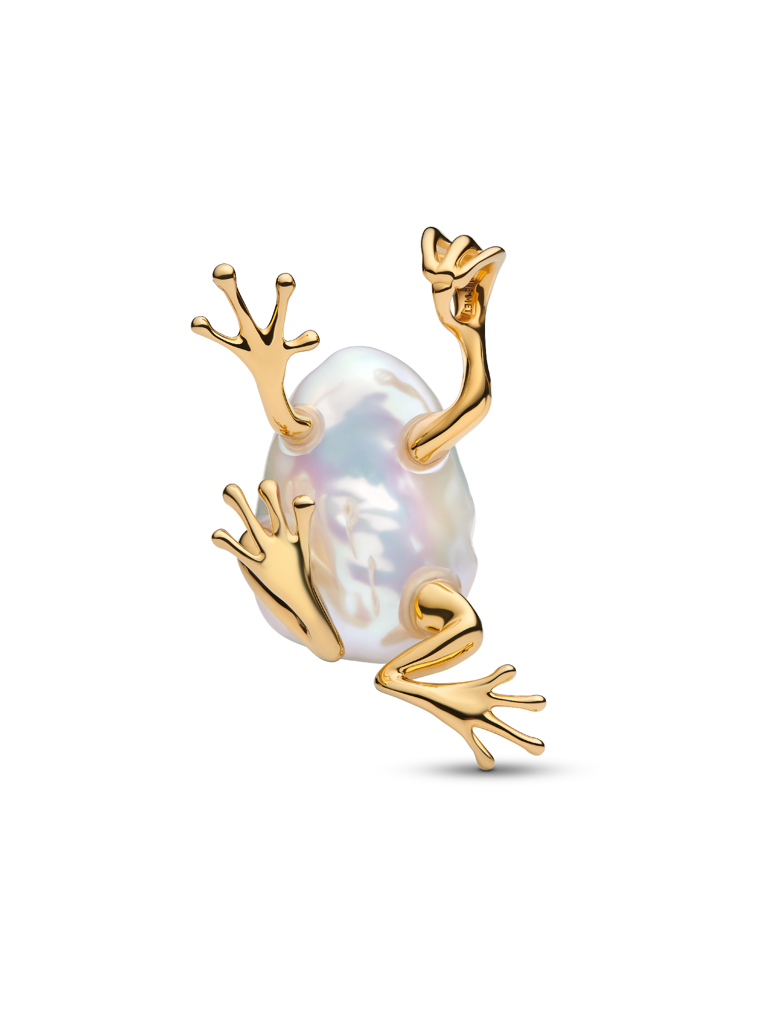 Treated Freshwater Cultured Baroque Pearl Oversized Frog Pendant