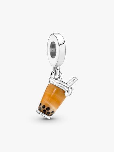 FINAL SALE - Murano Glass Bubble Tea Dangle Charm