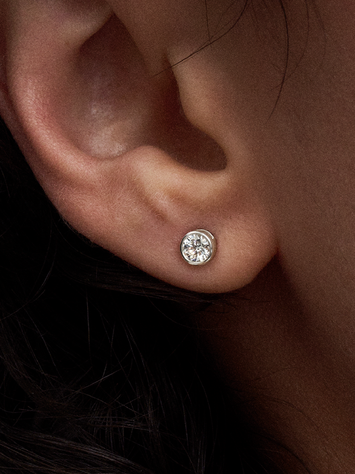 Женские серьги Pandora Era Bezel Sterling Silver Lab-grown Diamond, цвет: Серебро — фото 3