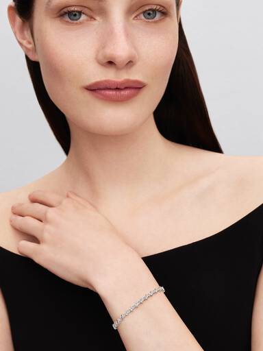 Sparkling Triangle Tennis Bracelet