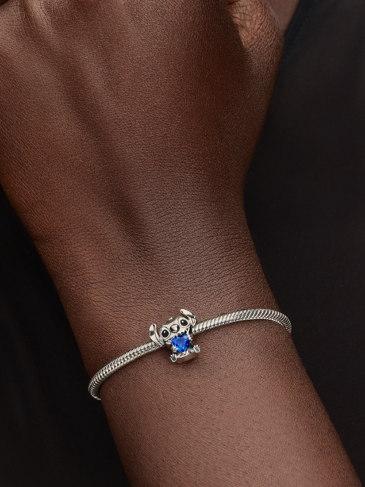 Disney Stitch Blue Heart Charm | Pendant | Sterling silver