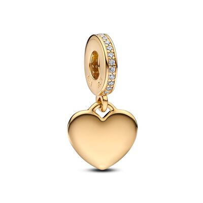 Baby Gold Love Padlock Engravable Sparkle Necklace