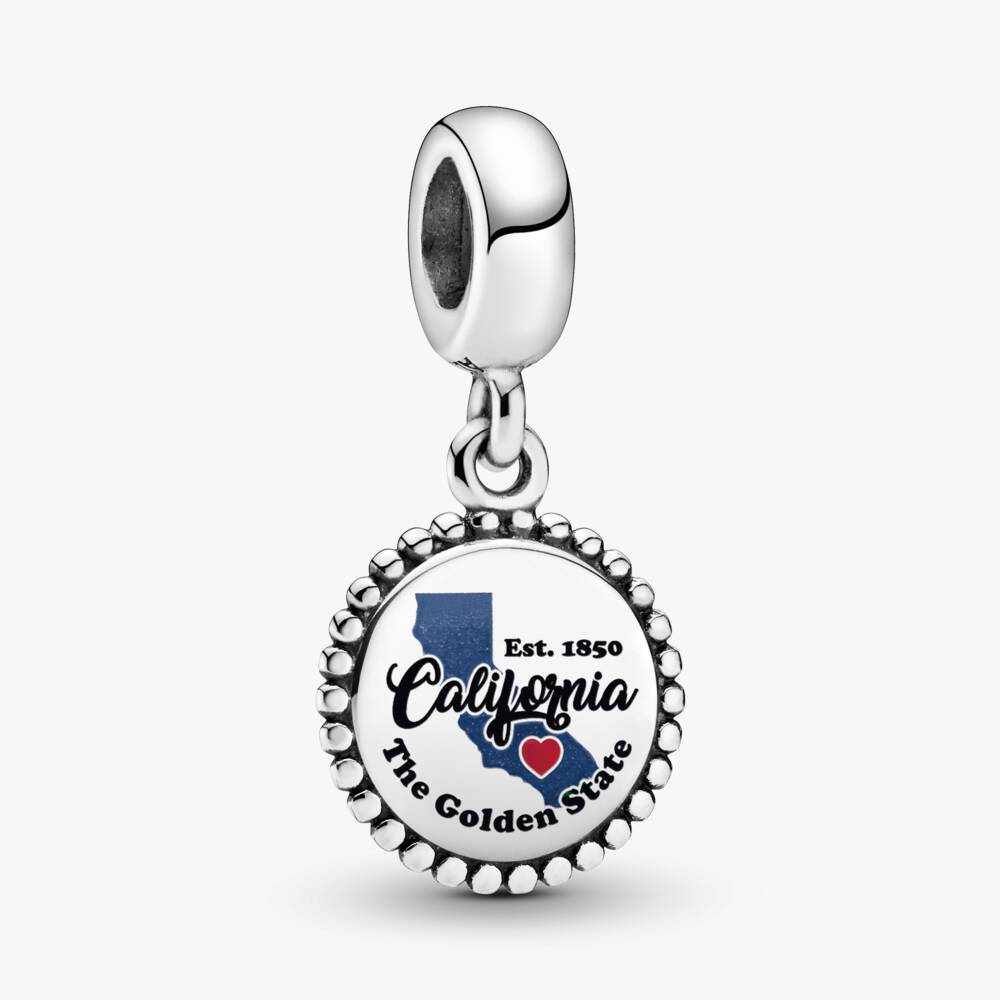 FINAL SALE - California State Map Dangle Charm