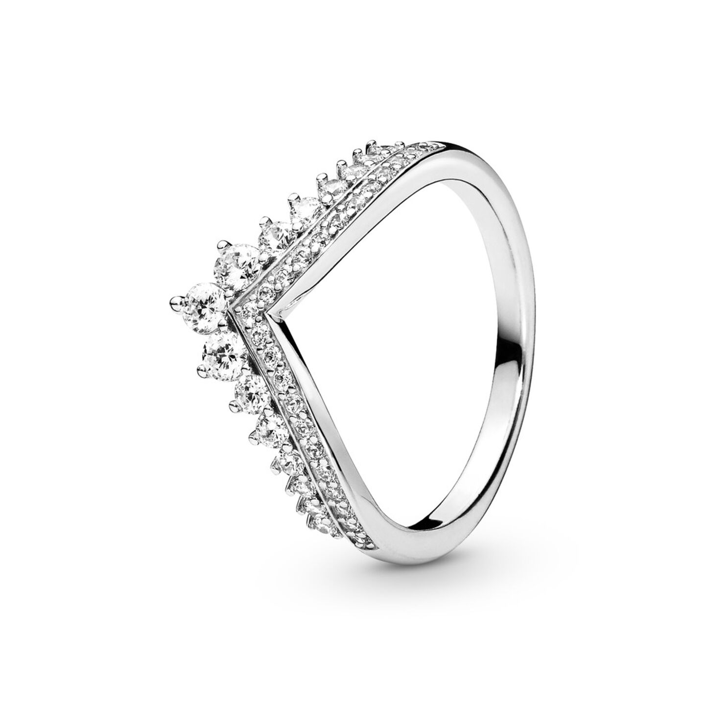 Женское кольцо Pandora Princess Wishbone, Sterling silver, цвет: Серебро — фото 2