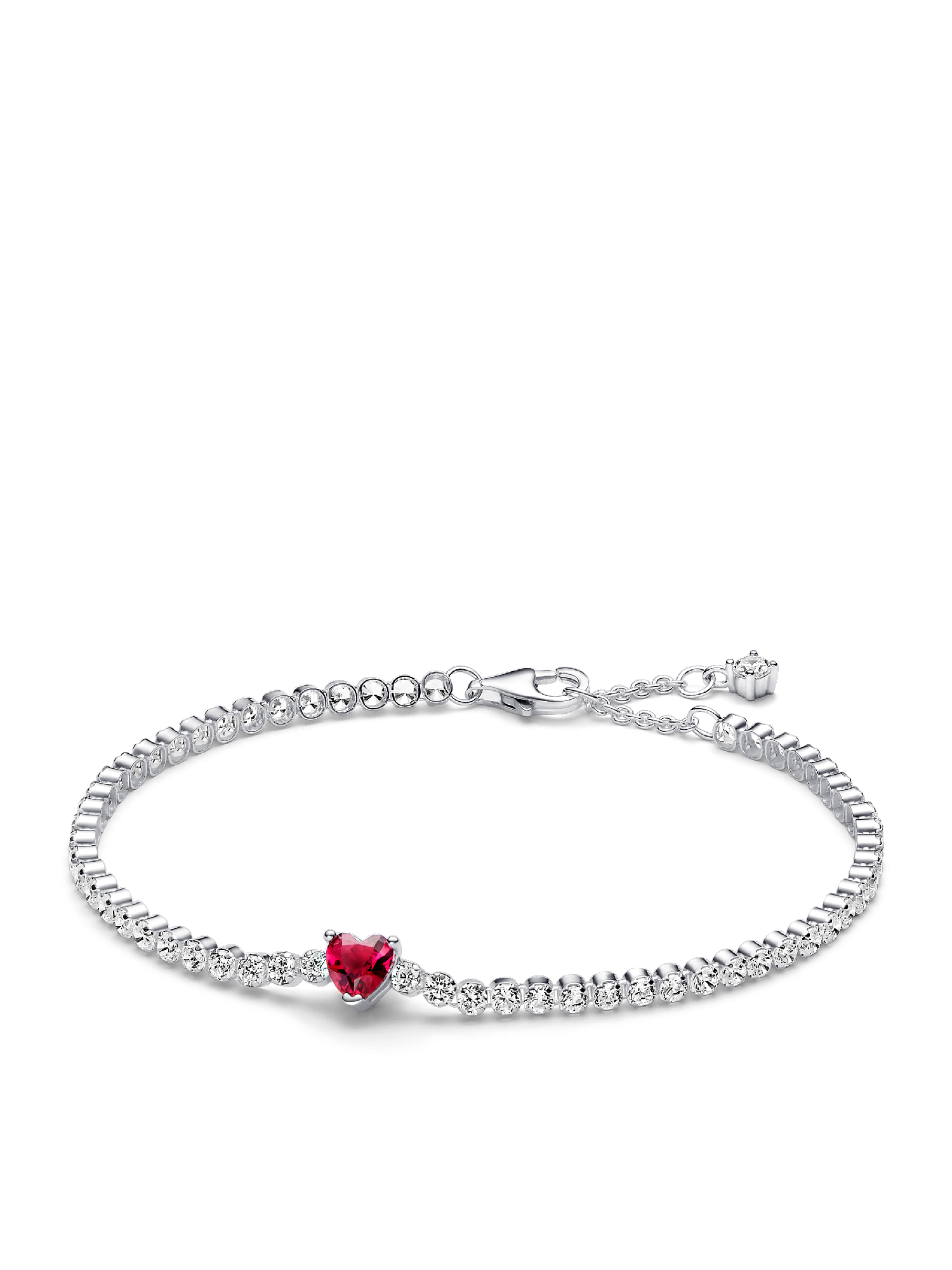 thumbnail interactive-video image 1 of New S925 Sterling Silver Love Heart Red Enamel Charm Bead For Bracelet Making 1 of 2