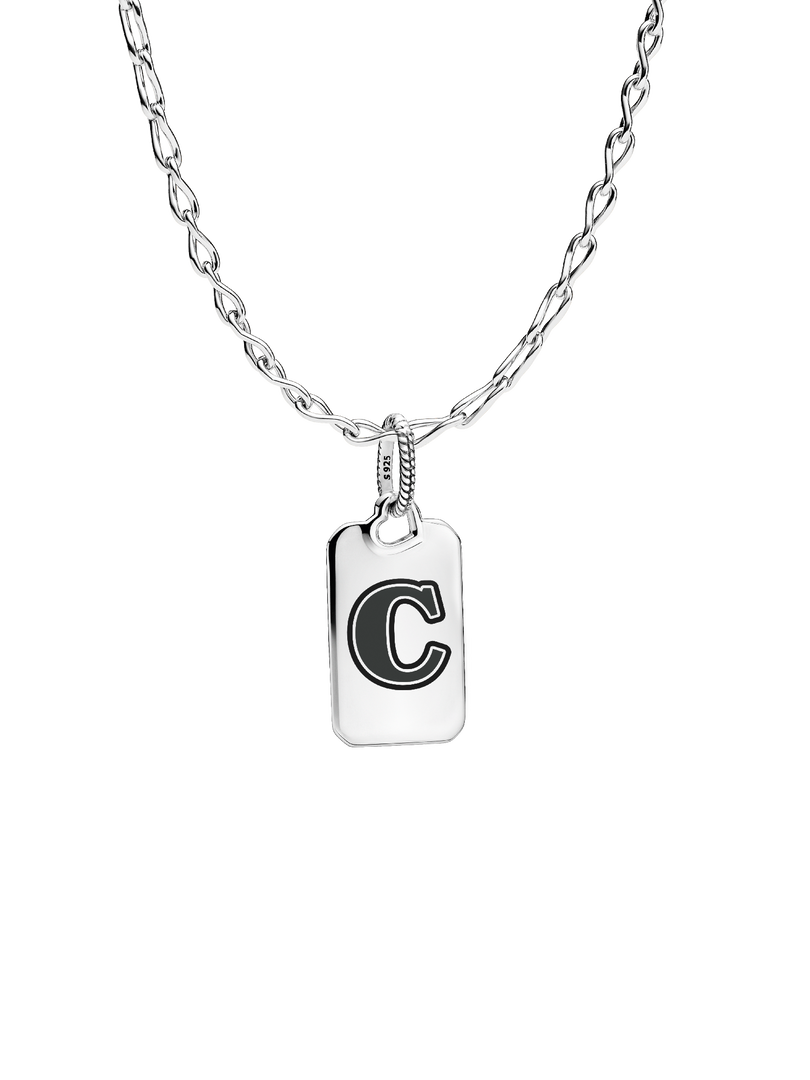 Letter C Rectangle Pendant