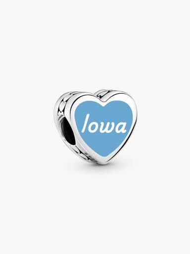 Iowa Heart Charm