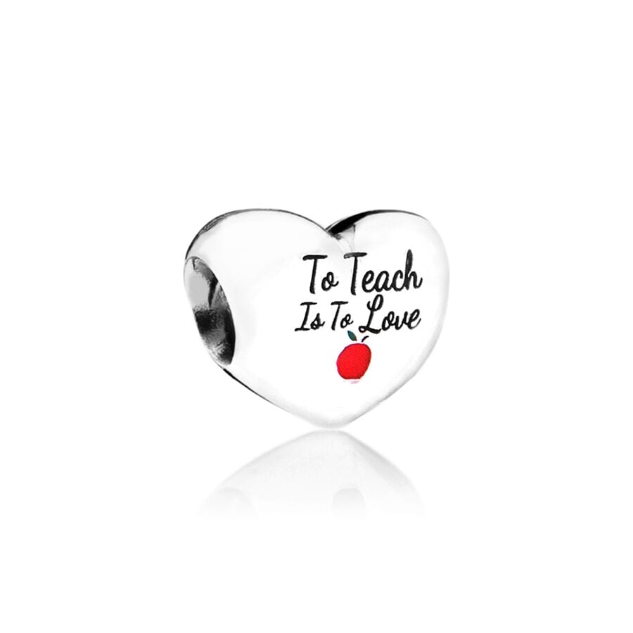 To Teach Is To Love Heart Charm image number 0