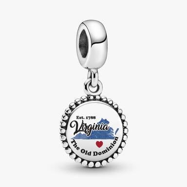 FINAL SALE - Virginia Map Dangle Charm