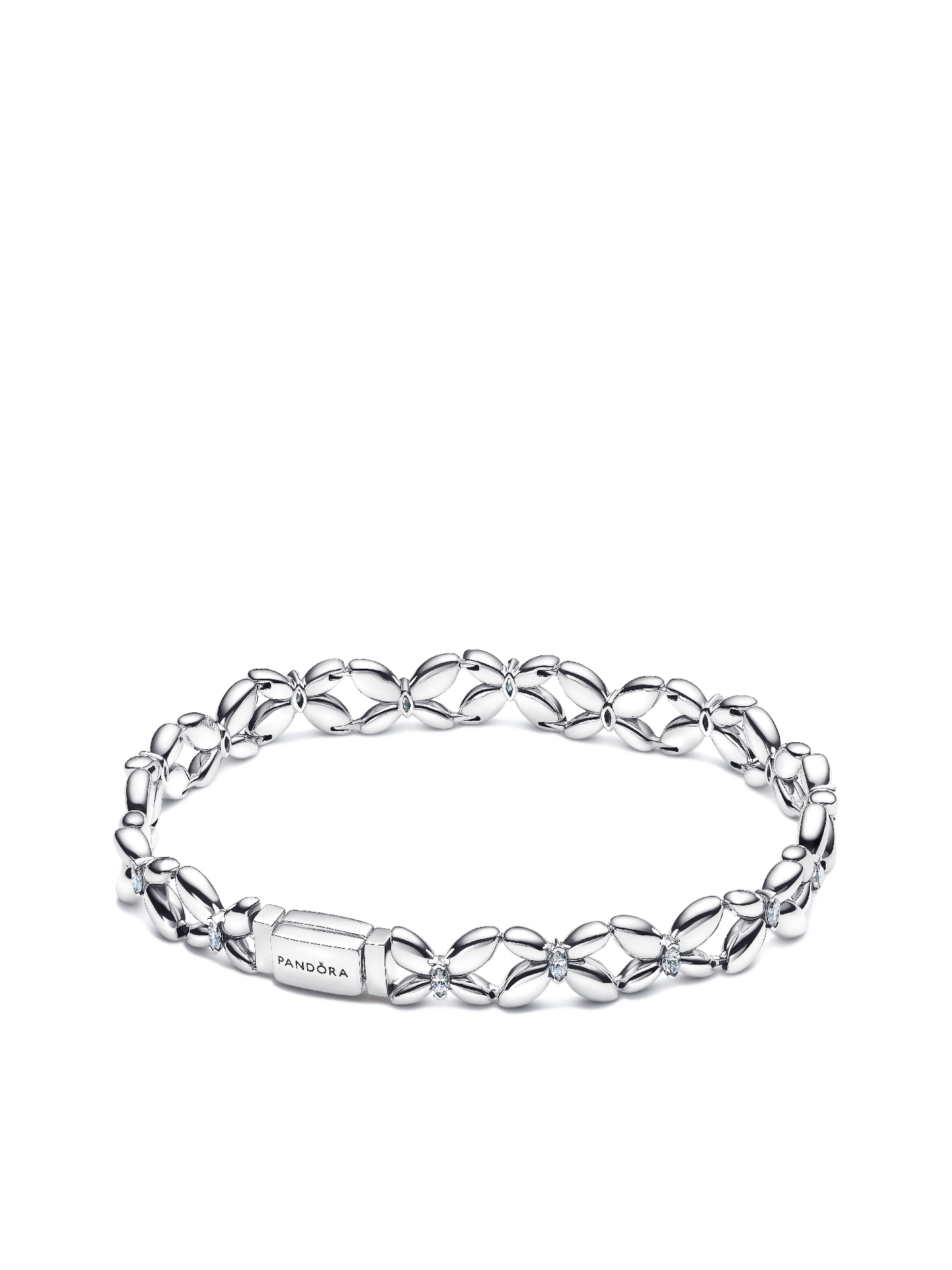 Женский браслет Pandora Butterfly Link, цвет: Серебро — фото 1