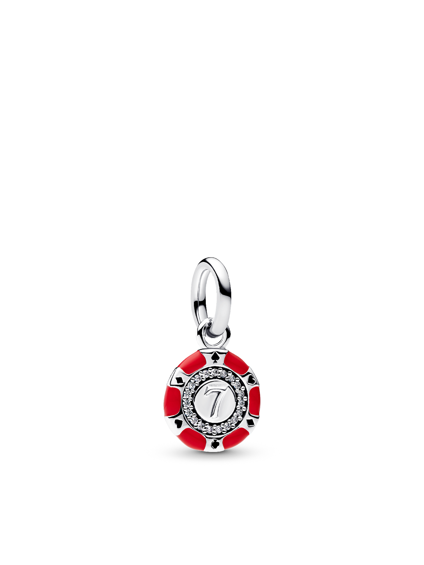 Женский шарм Pandora Lucky Chip Dangle Charm, Sterling silver, цвет: Серебро