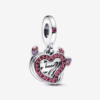 Devil Heart Double Dangle Charm | Sterling silver | Pandora US