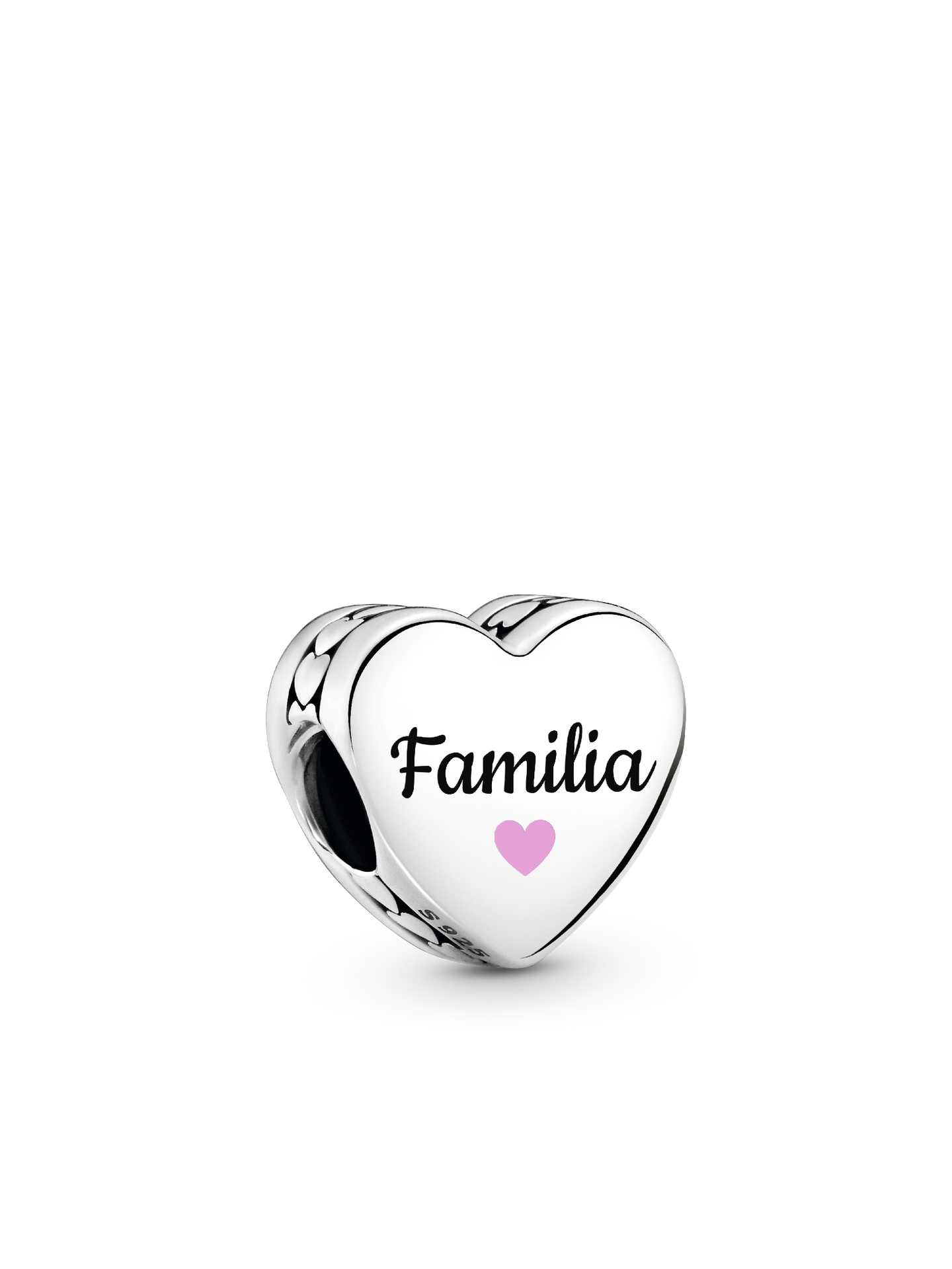 Женский шарм Pandora Familia Heart Charm, цвет: Серебро — фото 1
